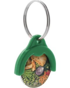 Schlüsselanhänger mit Einkaufswagen-Chip Token