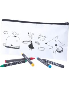 Stiftetasche zum Ausmalen Skinga