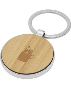 Nino runder Schlüsselanhänger aus Bambus