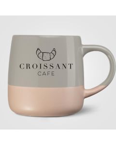 Atlas Keramiktasse mit Farbblock-Design - 445 ml - inkl. Werbedruck