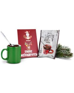Präsenteset: Frohe Weihnachten Tassenkuchen