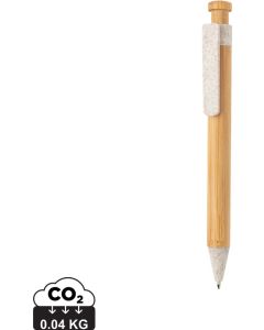 Bambus Stift mit Wheatstraw-Clip
