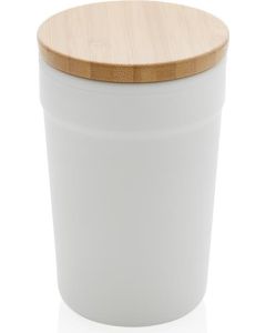 GRS rPP-Becher mit Bambusdeckel