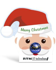 Lindt Lindor Kugel in Werbekartonage Santa Claus - inkl. Werbedruck