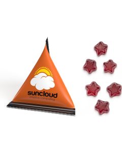 Mini Tetraeder Fruchtgummi 10 g - Füllvariante nach Wahl - inkl. Werbedruck