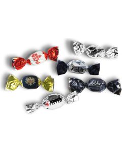 5 g Bonbons im Metallicwickler - Sorte nach Wahl - inkl. Werbedruck