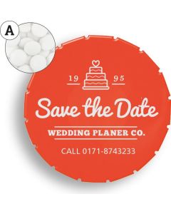 Super Mini Clic Clac Box mit Pfefferminztabletten - inkl. Werbedruck