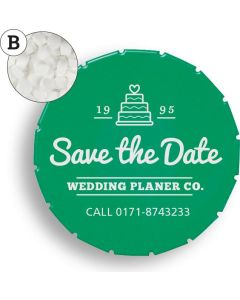 Super Mini Clic Clac Box mit Pfefferminzpastillen - inkl. Werbedruck