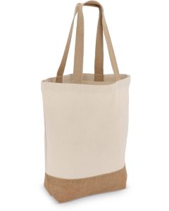 Baumwoll-Jute Tragetasche OEKO-TEX® 41 x 13 x 41cm 320g/m²