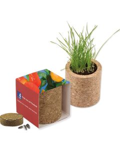 Pflanz-Kork rund - Samen nach Wahl - inkl. Werbedruck