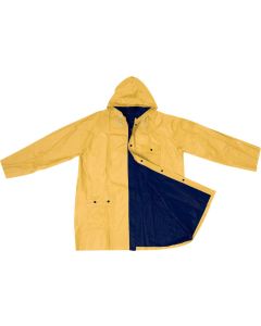Zweifarbige Wende Regenjacke aus PVC
