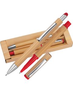 Schreibset aus Bambus