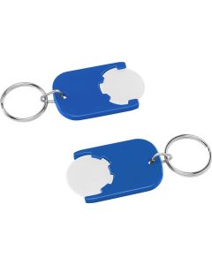 Chiphalter mit 1€-Chip Gamma, mit Schlüsselring