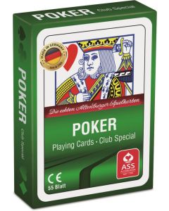 Kartenspiel Poker BlackJack, 55 Blatt, in Faltschachtel - inkl. Druck