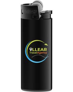 BIC® J25 All black Feuerzeug inkl. 1c-Siebdruck