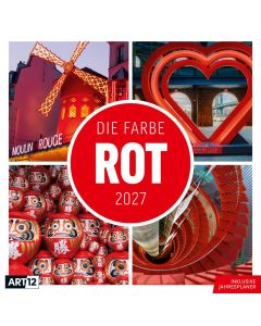 Kalender Die Farbe Rot 2027 - 30x30