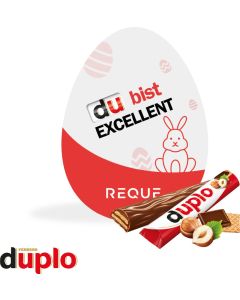 Werbekarte Osterei mit Duplo