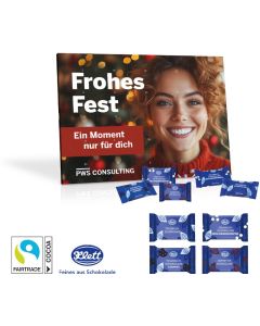 Tisch-Adventskalender mit Klett Fairtrade® Schokolade