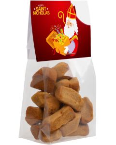 Blockbeutel mit Topkarte 50 g - Inhalt nach Wahl - inkl. Werbedruck