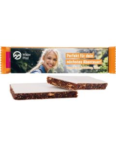 Werbeschuber aus weißem Karton, Viba Genussriegel - inkl. Druck