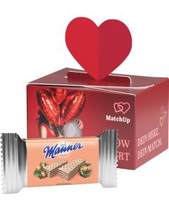 Geschenkbox Mini Herz - Inhalt nach Wahl - inkl. Druck