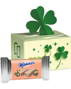 Geschenkbox Mini Kleeblatt - Inhalt nach Wahl - inkl. Druck
