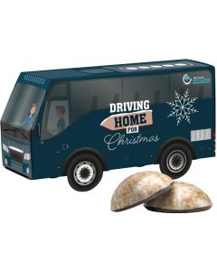 3D Präsent Bus Weihnachten - Inhalt nach Wahl - inkl. Druck