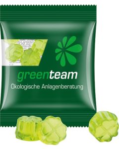 Minitüte Trolli Fruchtgummi in Standardformen nach Wahl - kompostierbare Folie transparent - inkl. Werbedruck