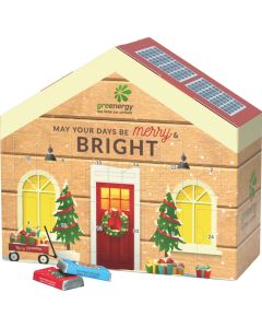Adventskalender Haus - Füllgut nach Wahl - inkl. Werbedruck
