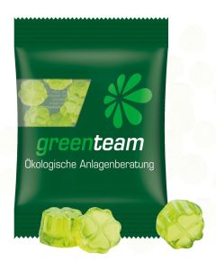 Minitüte 15 g Trolli Fruchtgummi in kompostierbarer Folie - Inhalt nach Wahl - inkl. Werbedruck