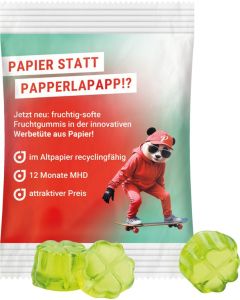 Minitüte 15 g Trolli Fruchtgummi in Papierpackung - Inhalt nach Wahl - inkl. Werbedruck